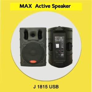 سماعة ماكس مكبر صوت نشط MAX Active Speaker J 1815 USB (15 بوصة)