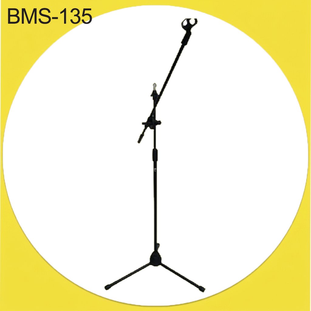 حامل ميكروفون احترافي مزود بذراع ومشبك BMS-135