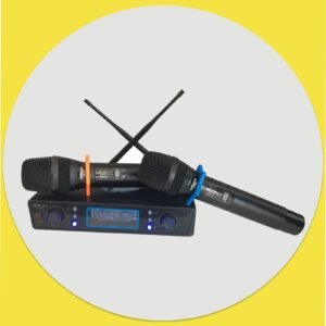 نظام ميكروفون لاسلكي مزدوج ماكس MAX UHF 600