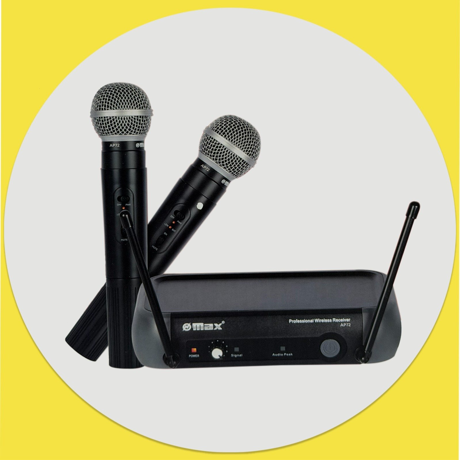 نظام ميكروفون لاسلكي مزدوج ماكس MAX AP72